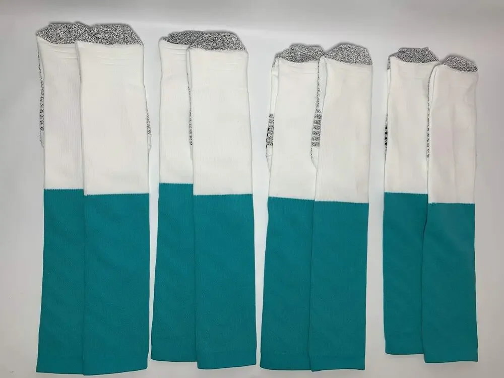 Nike Miami Dolphins Team Issued On Field Socks XL Lot of 4 Pairs New